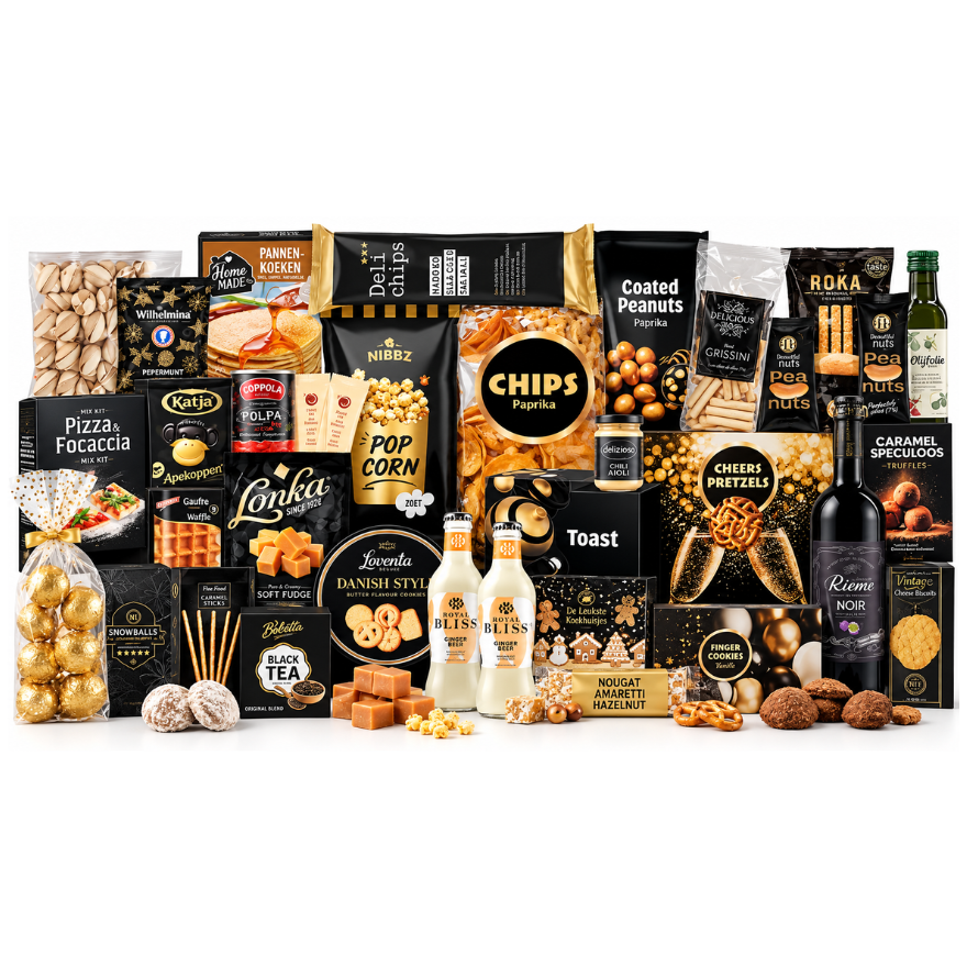 Gouden Verrassing XXL Kerstpakket | 10.000+ cadeaus