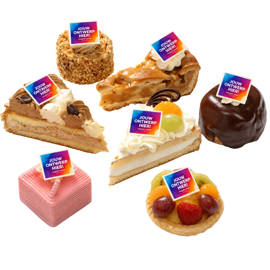 Gesorteerd Gebak Met logo