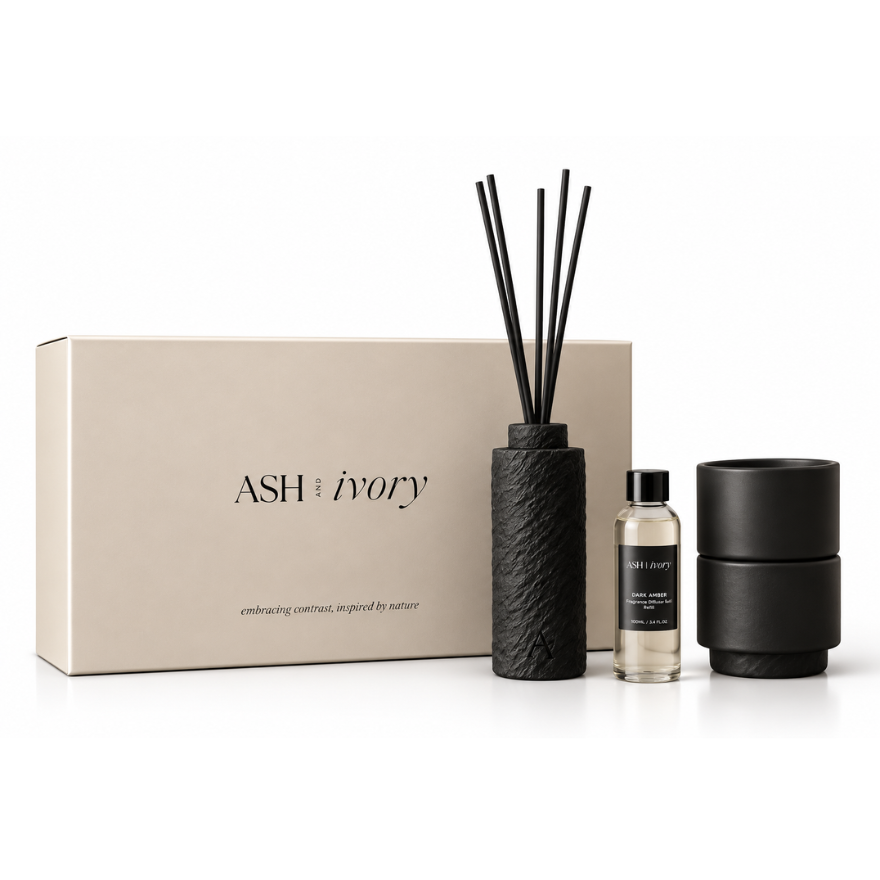Giftset Cozy Moment – Luxe geurstokjes & navulling | 2 geuren