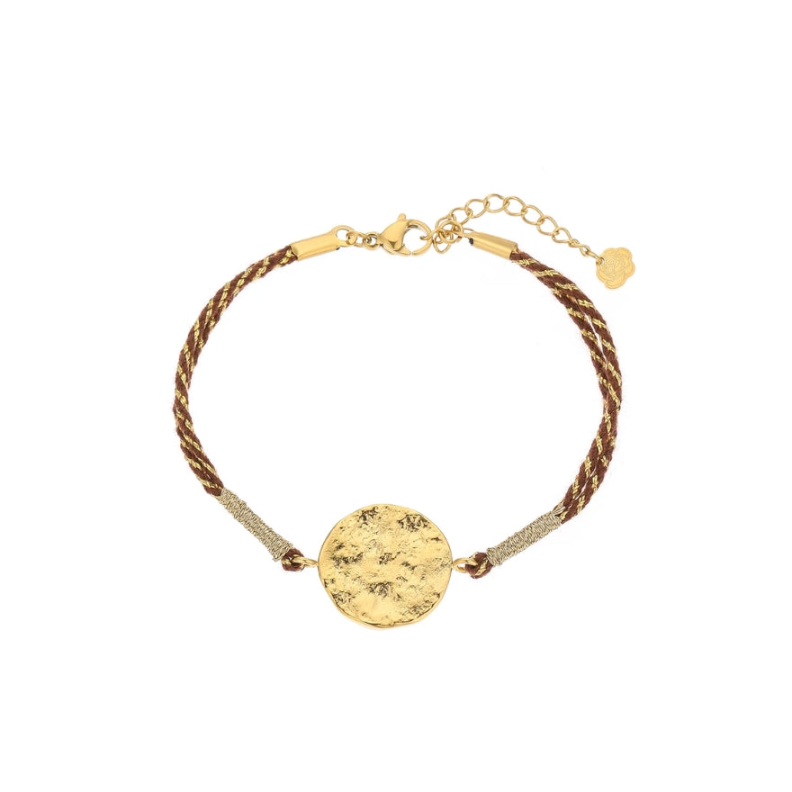 Gouden Belofte – Goudkleurige armband met ornament