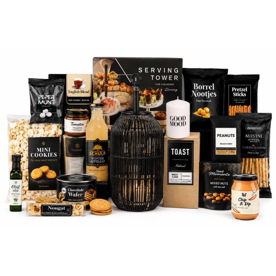 Luxe Borrelpakket met Snacks & Hapjes | Perfect Cadeau