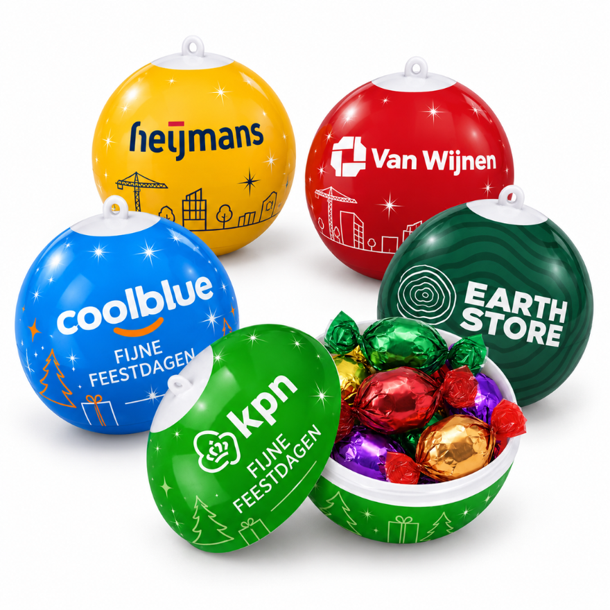 Kerstbal met eigen ontwerp - vanaf 15 st.