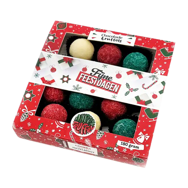 Fijne feestdagen editie (12 truffels) - Happytruffels