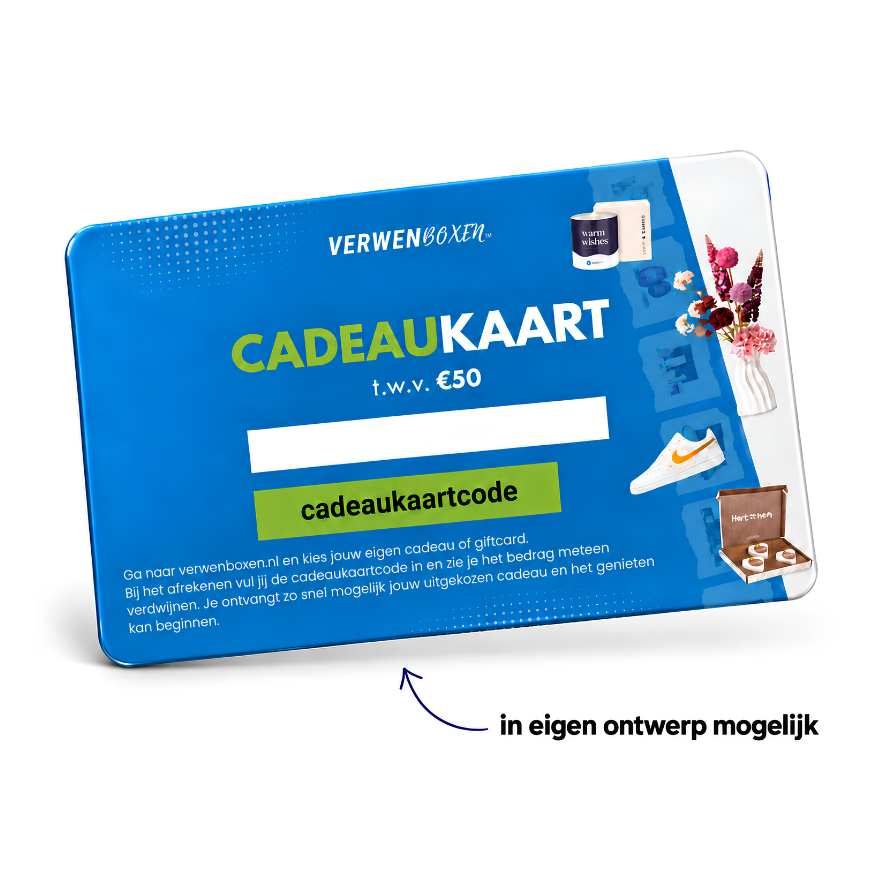 Keuzecadeau van Verwenboxen.nl: keuze uit 10.000+ cadeau's