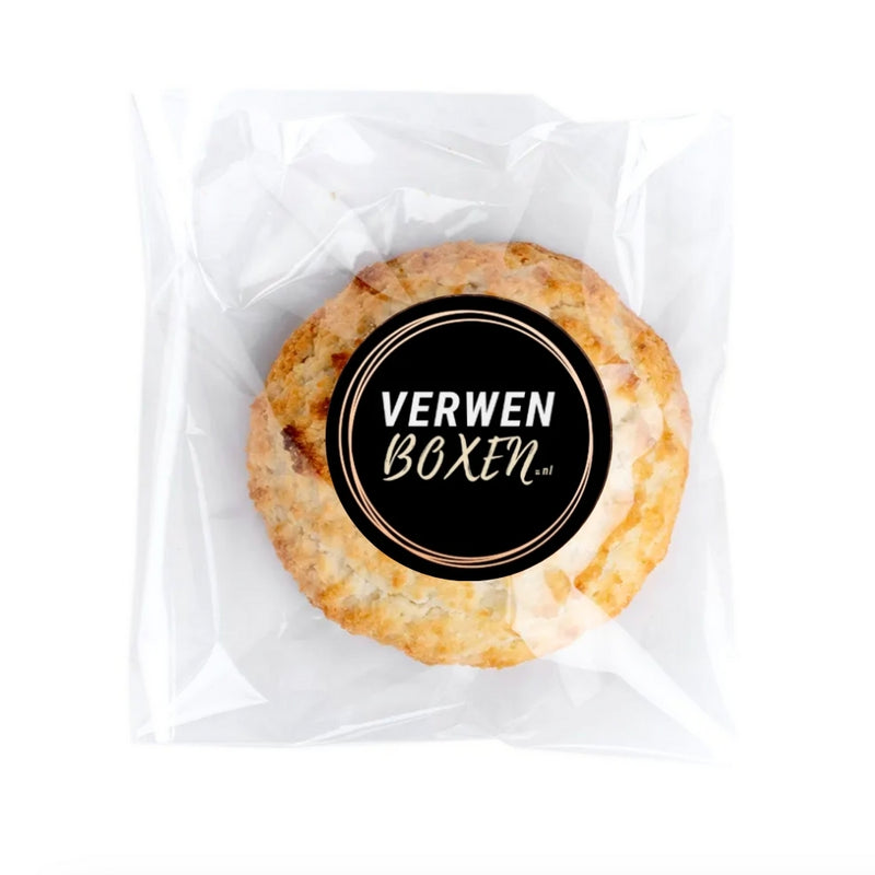 Kokosmakroon met eigen logo