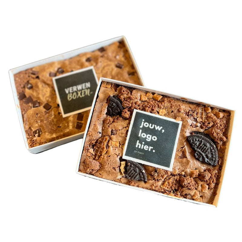 Brownies met Logo op Tekst (sweetbox)