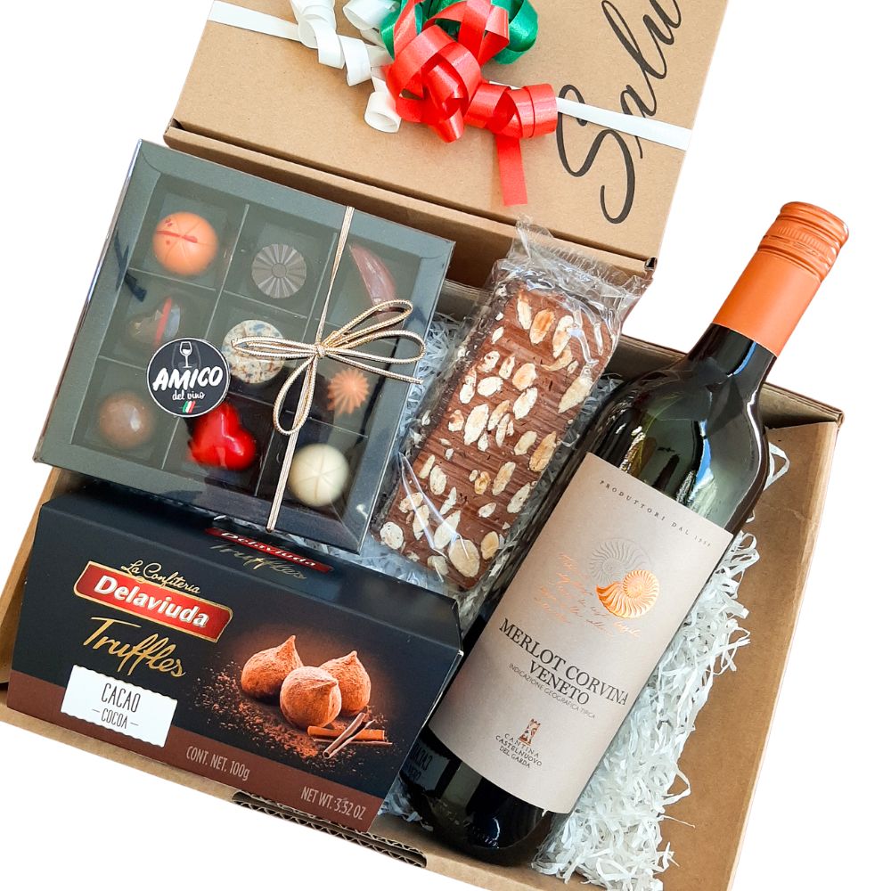 Chocolade & Wijn (keuze uit witte of rode wijn of prosecco)