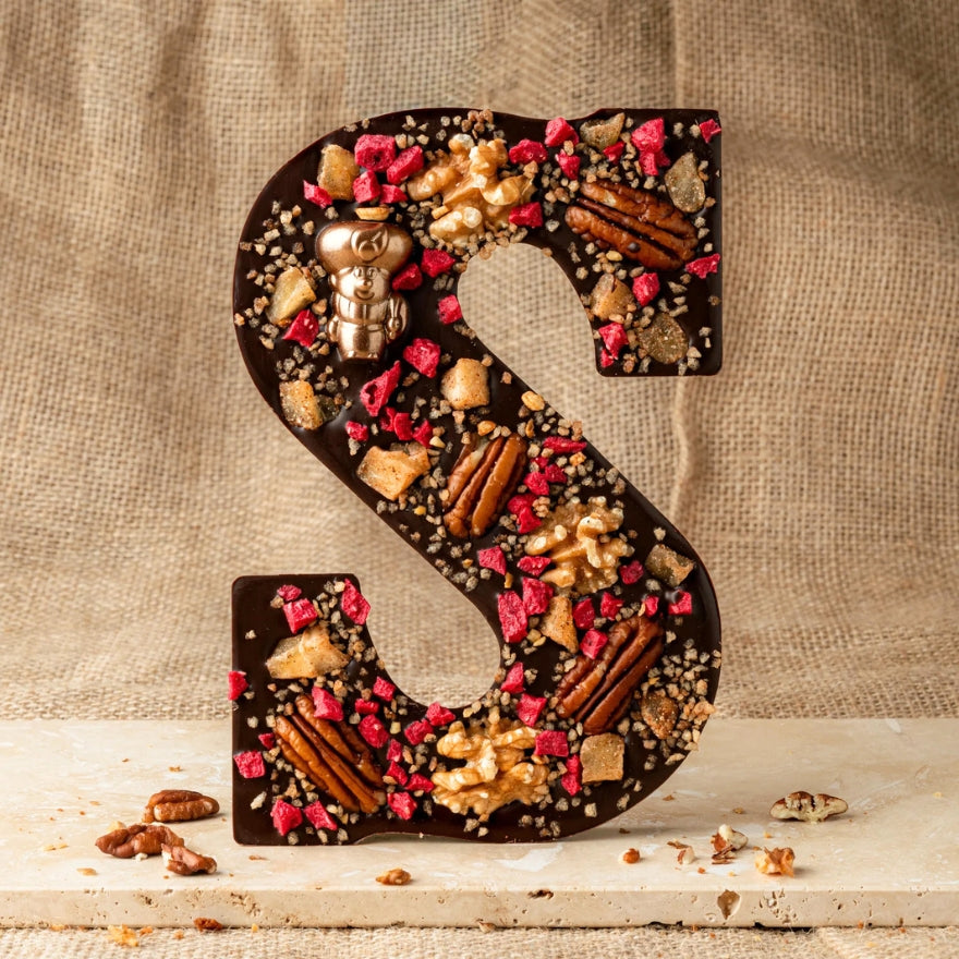 Luxe chocoladeletter puur (vegan)