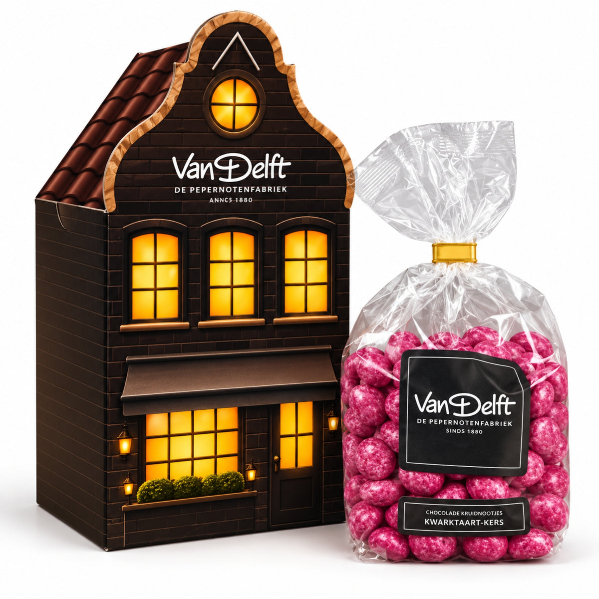 [PRE-ORDER] Klokgevel Van Delft Chocolade (225 gr.) - min. 8 stuks