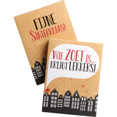 Luxe chocoladeletter Noten Sinterklaasboek Brievenbusgeschenkdoos
