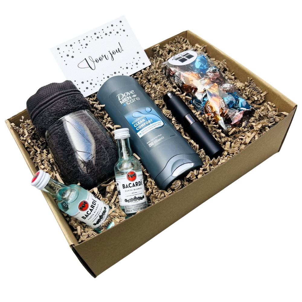 Luxe giftbox voor heren geschenkset Smooth