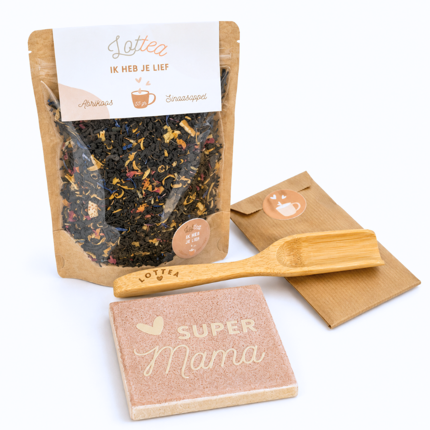 Giftset Tegeltje ‘Super Mama’