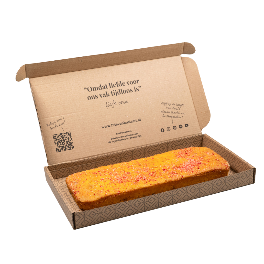 Brievenbus Panettone taart