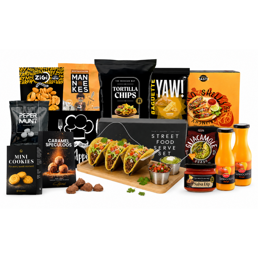Mexicaans Kerstpakket  - vanaf 25 st. | Origineel Kerstcadeau met Snacks