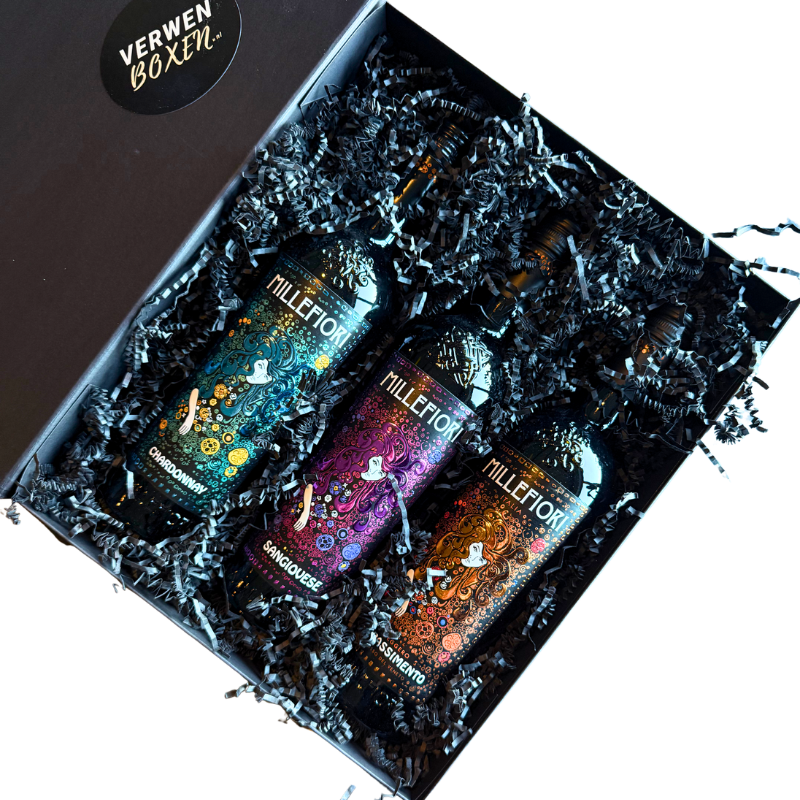 Millefiori 3 wijnen - Premium wijngeschenk