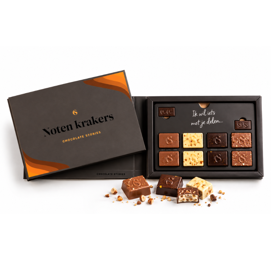 Noten krakers chocolade - brievenbuscadeau