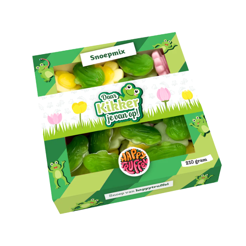 Snoeppakket “Daar Kikker je van op!” Kikker -  (210 gram)