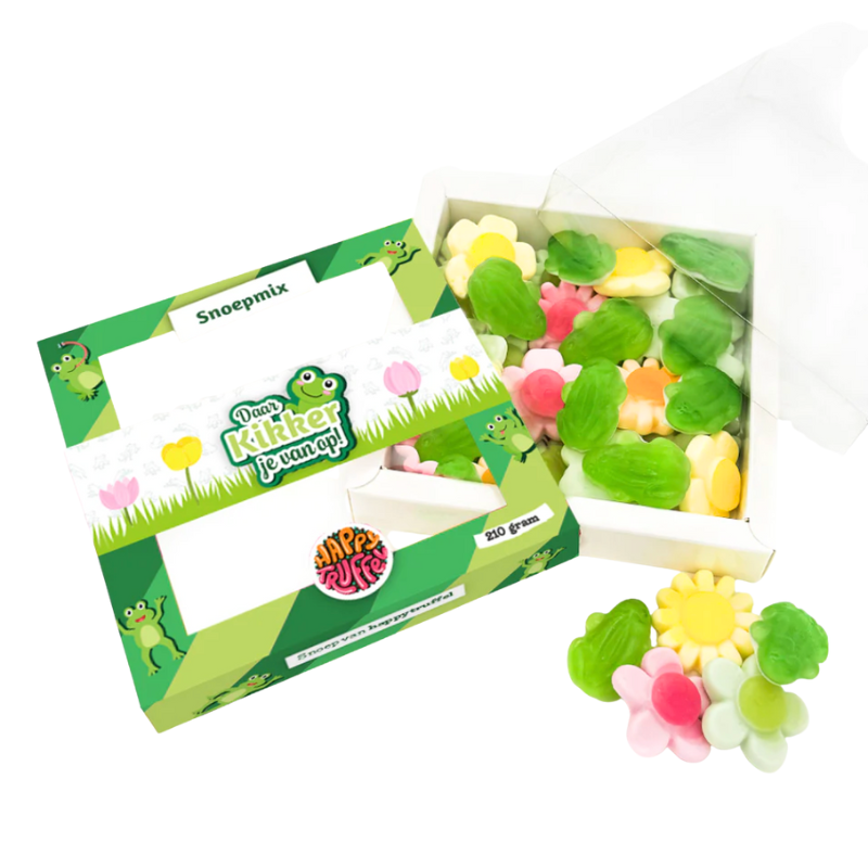 Snoeppakket “Daar Kikker je van op!” Kikker -  (210 gram)