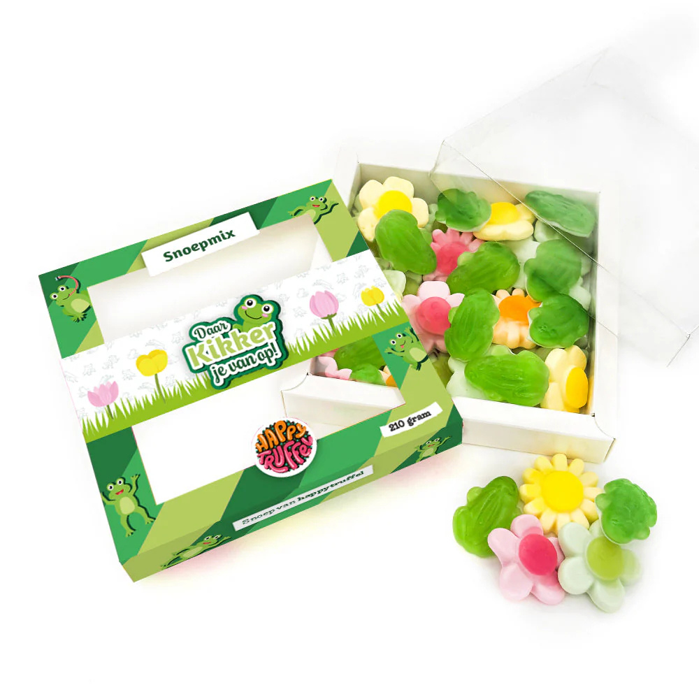 Snoeppakket “Daar Kikker je van op!” Kikker -  (210 gram)