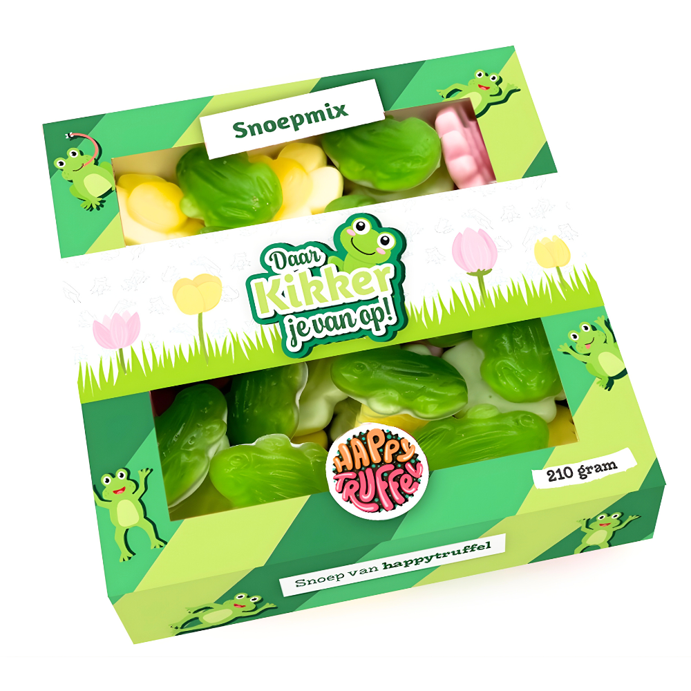 Snoeppakket “Daar Kikker je van op!” Kikker -  (210 gram)