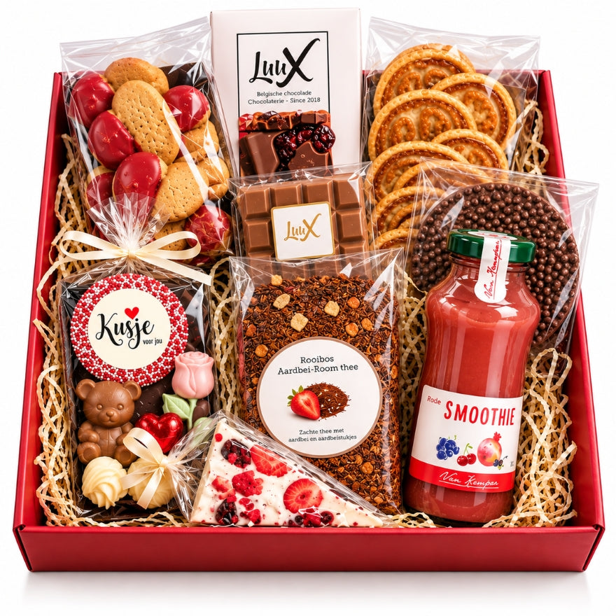 Rode liefdes cadeaubox groot
