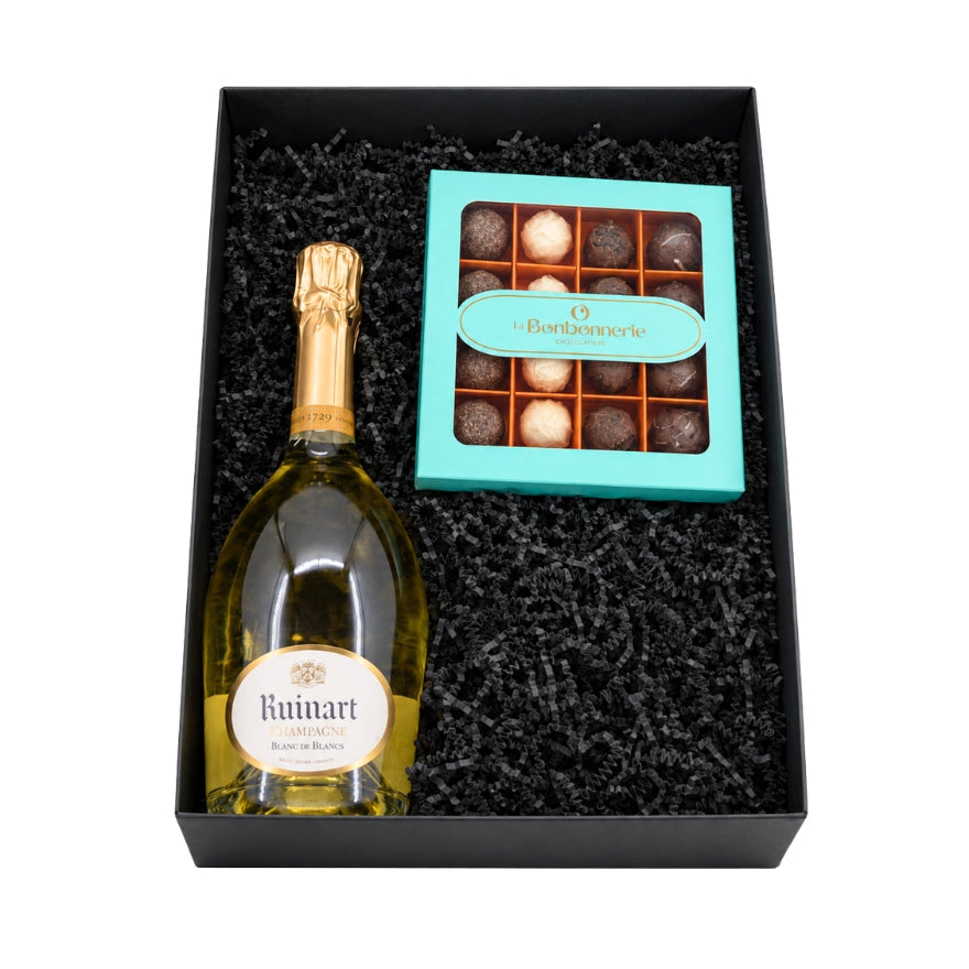 Ruinart Blanc de Blancs & Bonbons Cadeaupakket 🥂