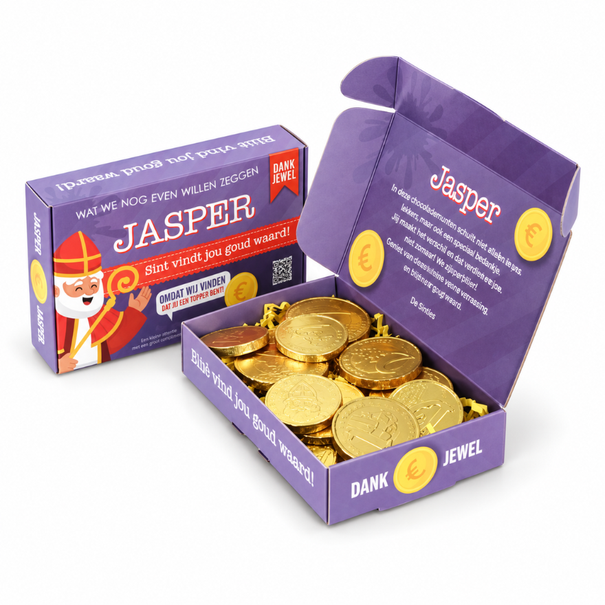 Chocolade geld munten - vanaf 250 st.
