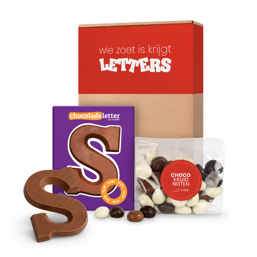 Chocoladeletter S - Melk - Kruidnoten