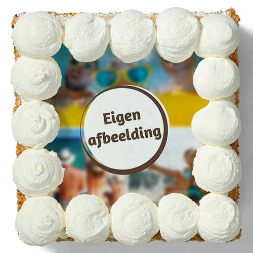 Slagroomtaart Vierkant