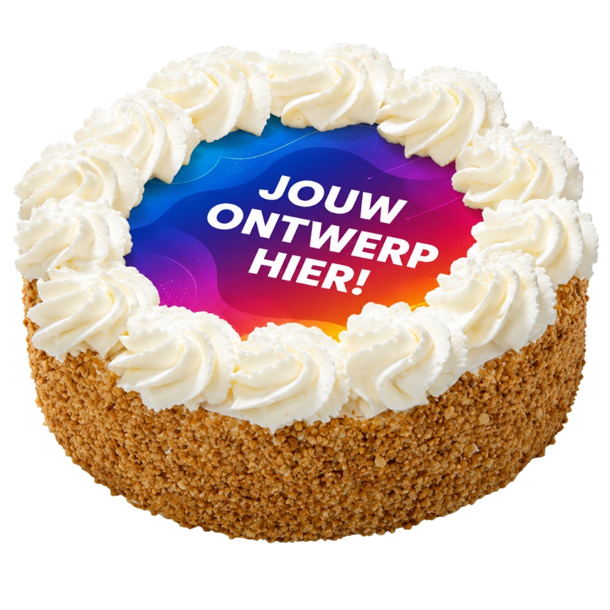 Slagroomtaart rond