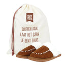 Sloffen cadeau met stoffentas