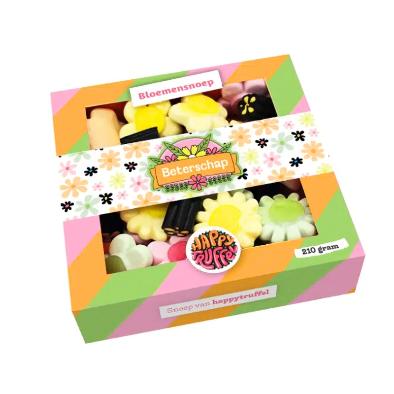 Snoeppakket “Beterschap” Bloemen snoep