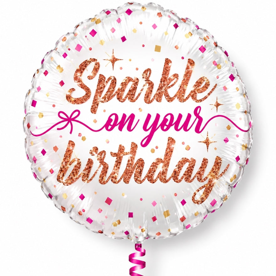 Sparkle On Your Birthday heliumballon – Verjaardag