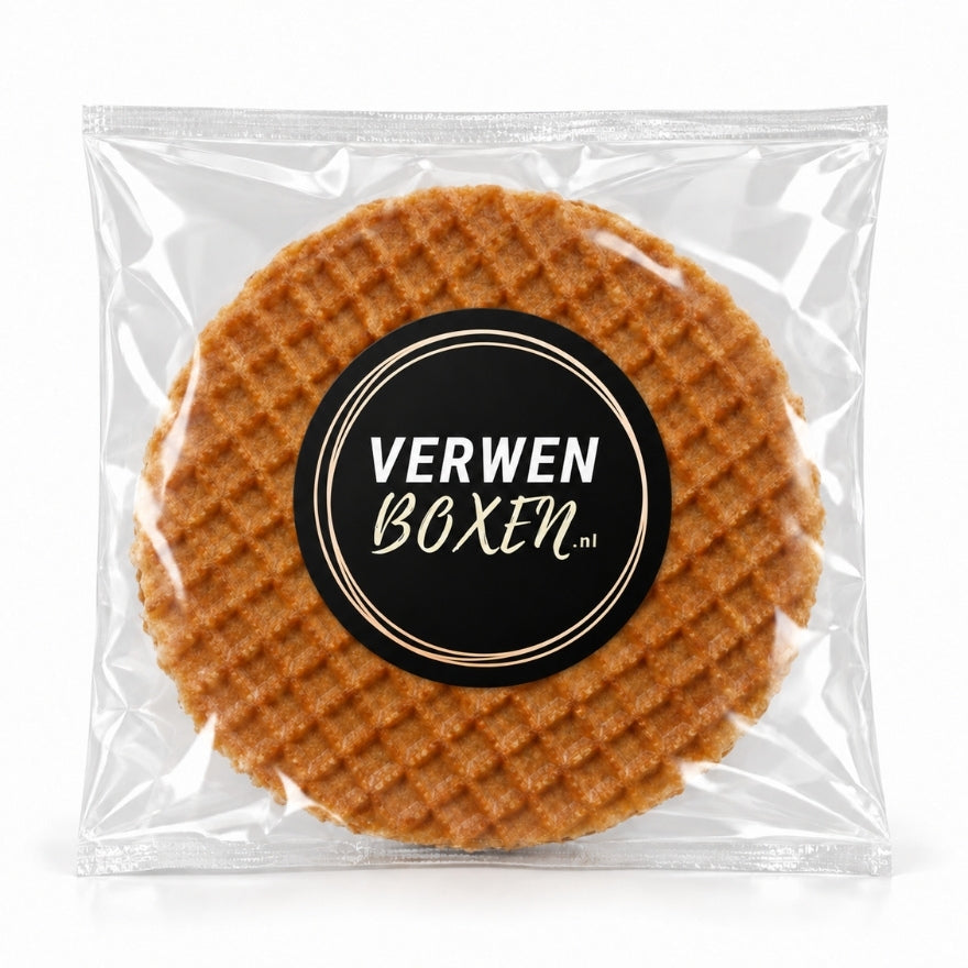 Stroopwafel per stuk verpakt met eigen logo