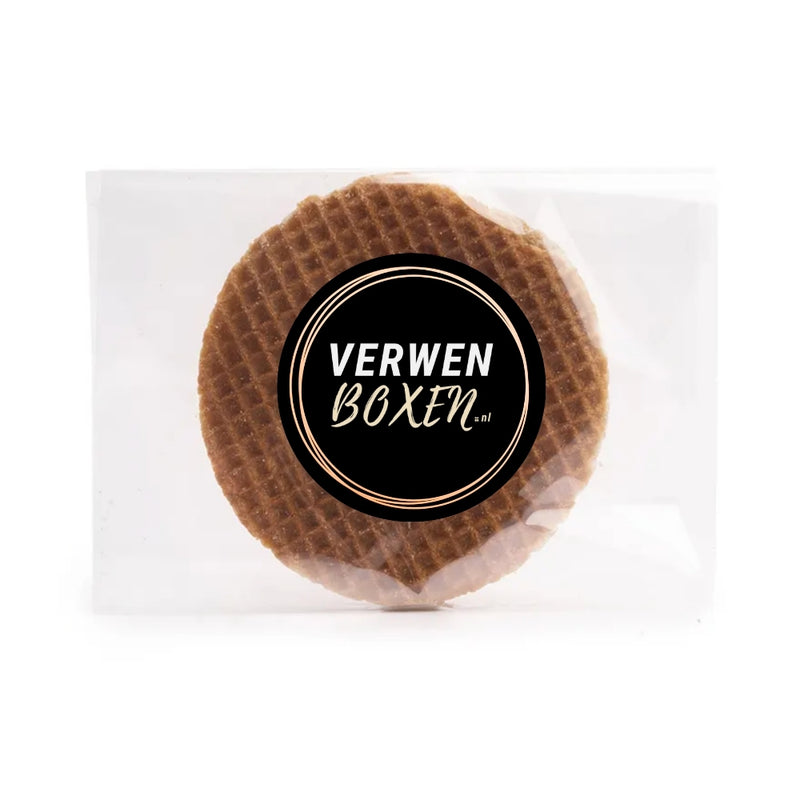 Stroopwafel per stuk verpakt met eigen logo