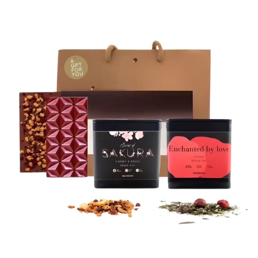 Thee- en chocoladepakket Giftbag