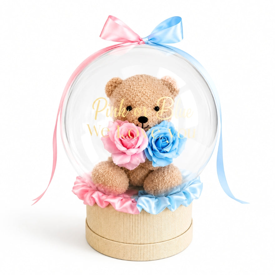 Ballon Gender Reveal Teddy + Rozen