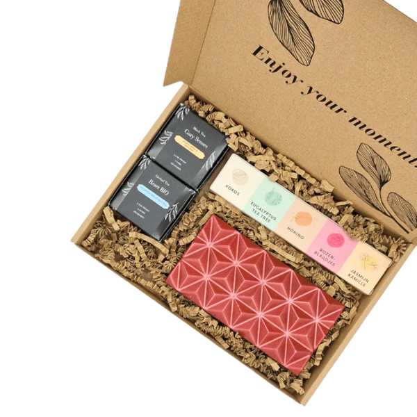 Zeep, Thee & Chocolade Box- Keuze uit 1.000+ cadeau's | Verwenboxen.nl