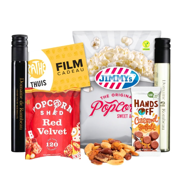 Brievenbus wine & movie night box