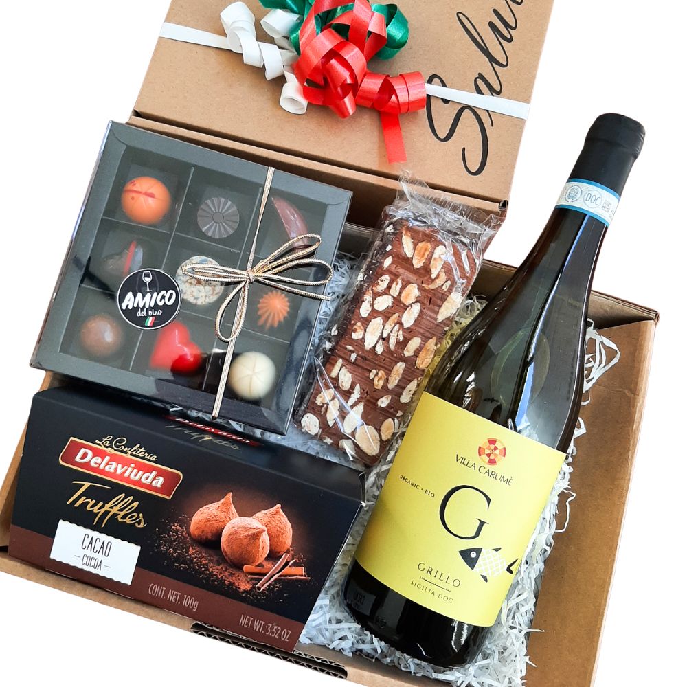 Chocolade & Wijn (keuze uit witte of rode wijn of prosecco)