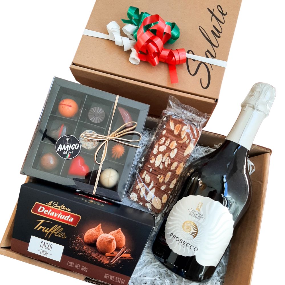 Chocolade & Wijn (keuze uit witte of rode wijn of prosecco)