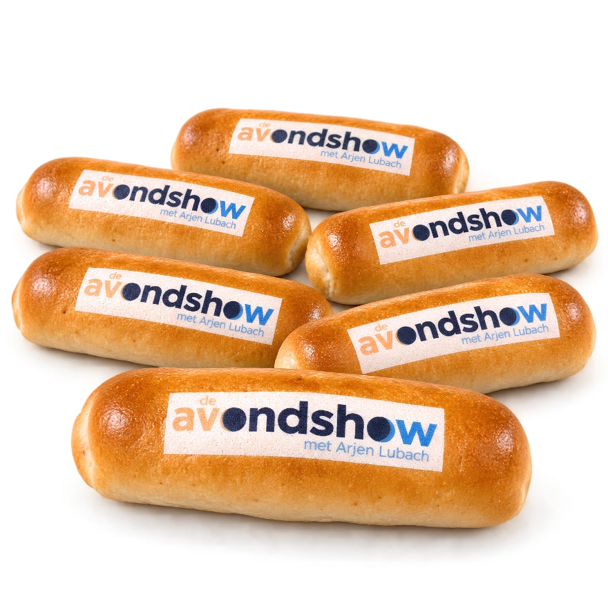 Worstenbroodjes met logo