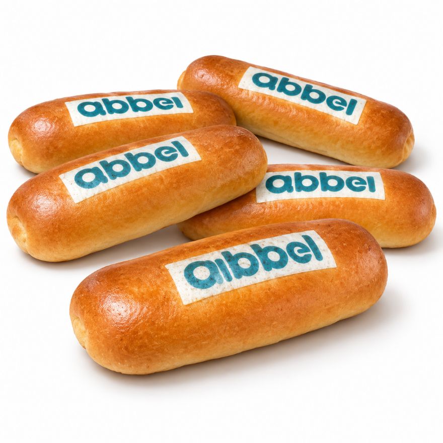 Worstenbroodjes met logo