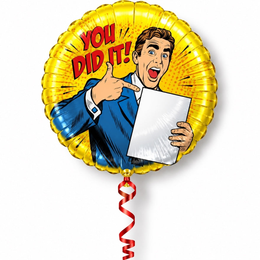 You Did It!’ heliumballon – Succes & Gefeliciteerd