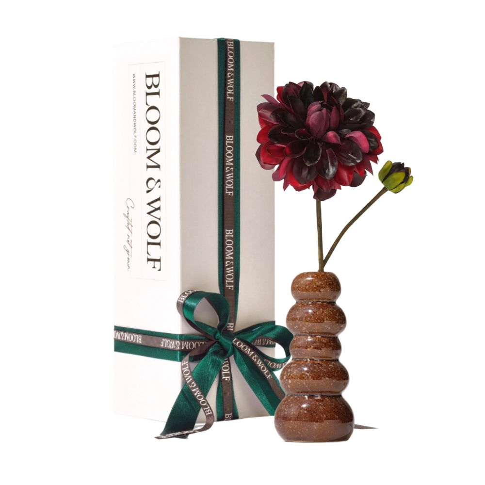 The Mini Collection  - Zijden  bloemen met vaas