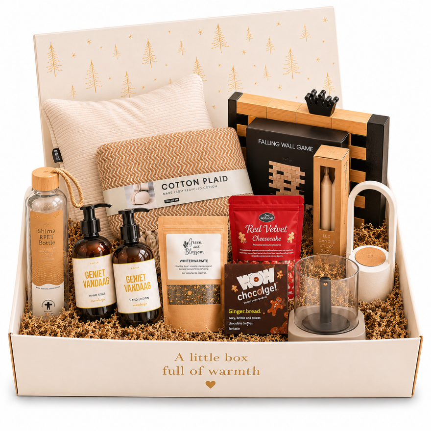 Cozy Christmas DeLuxe – Luxe Kerstpakket met Plaid & Spelletjes