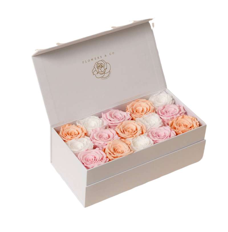 Pink Longlife Rose Box – medium