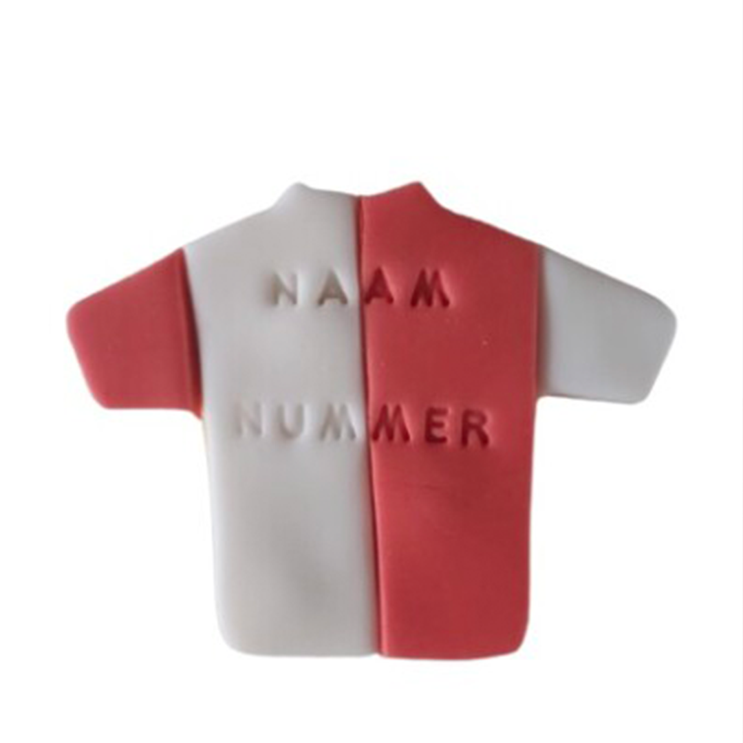Chocoloco Voetbalshirt koekjes met je eigen naam en rugnummer!