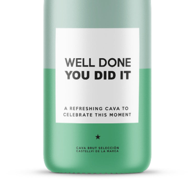 MessageBottle Cava Well Done You Did It