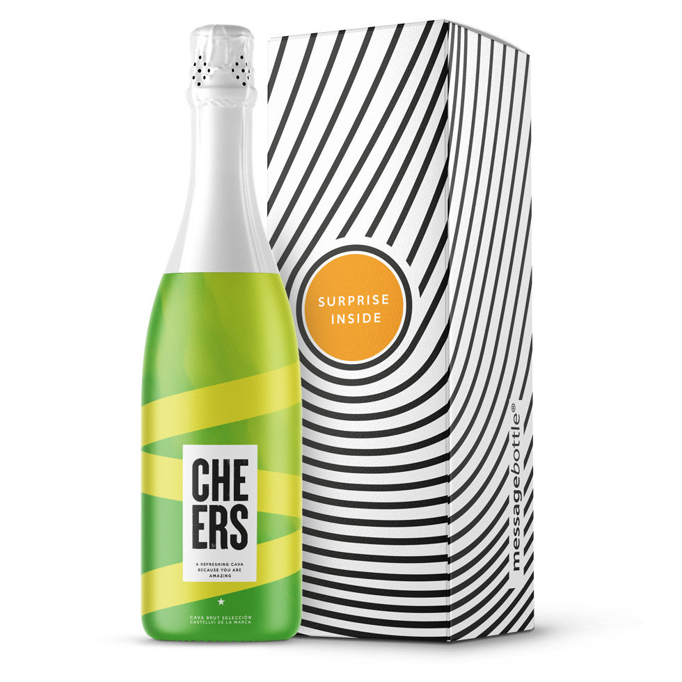 MessageBottle Cava Cheers